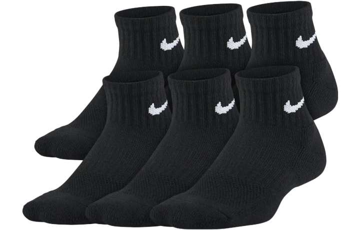 Nike Nike Kids' Apparel Cushioned Ankle Socks Kids Socks 6 Pack Kids'