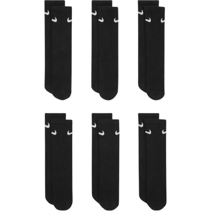 Nike Nike Socks 6 Pack Black White Kids'