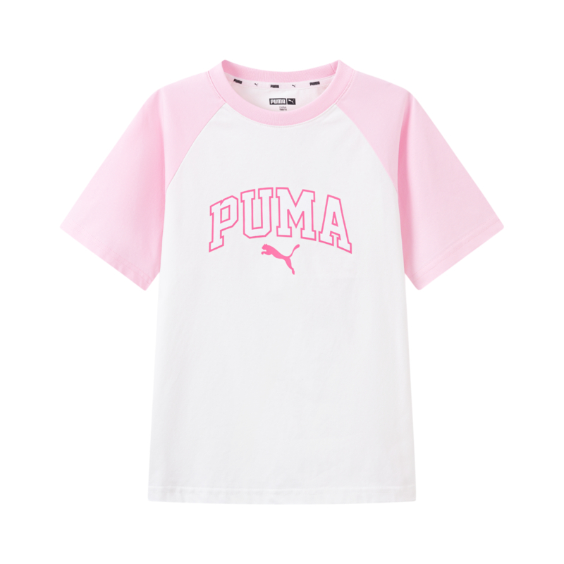 PUMA Sportstyle T Shirt White Red Tone Unisex
