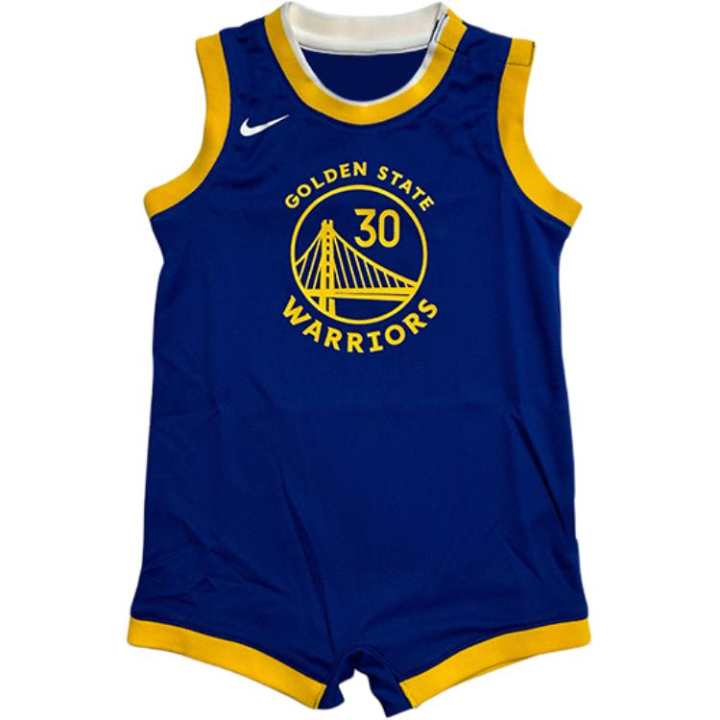 Nike Nike x NBA Jumpsuit Golden State Warriors Blue Infant And Toddler