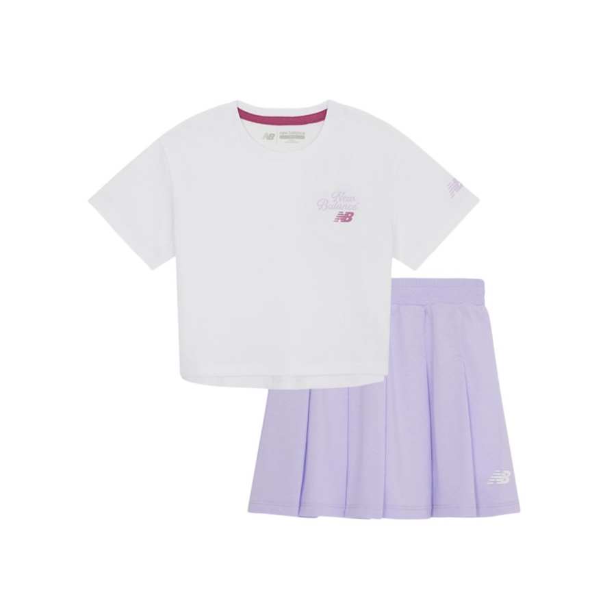 New Balance New Balance Pre School Two Piece Skirt Sets Crew Neck Moderate Short