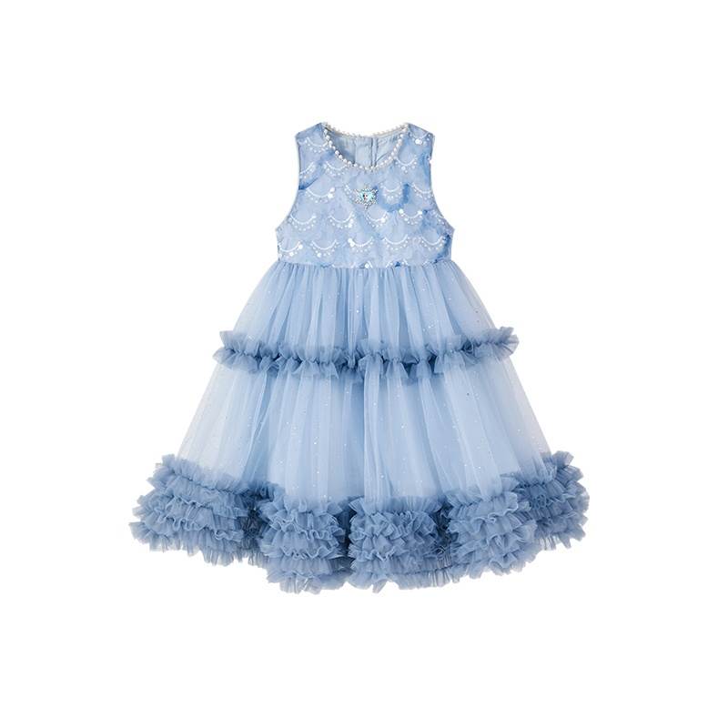 Disney Dress Frozen Series SS25 Blue Children Aged 3 7 Years Old