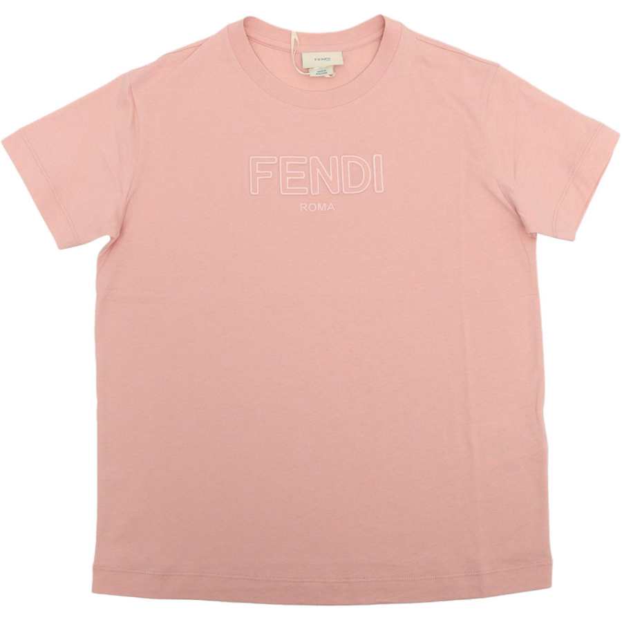 FENDI Kids T Shirts Crew Neck Moderate