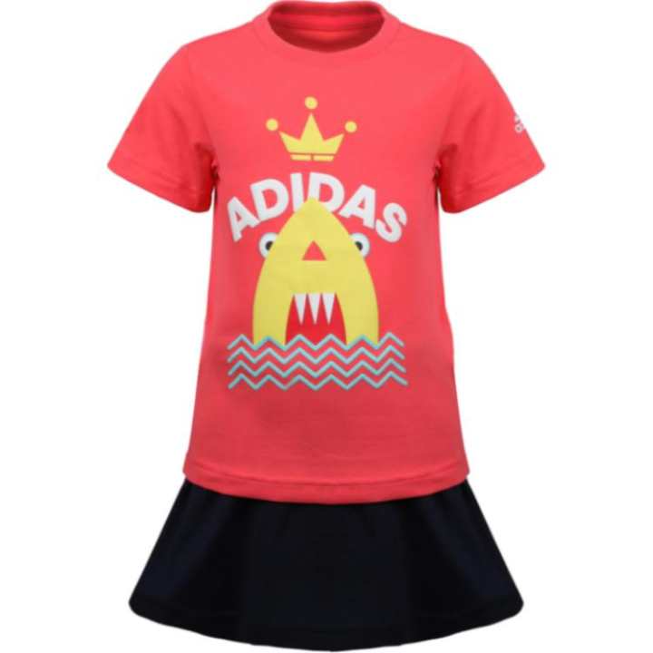 Adidas Adidas Baby Two Piece Skirt Sets Crew Neck Moderate Short