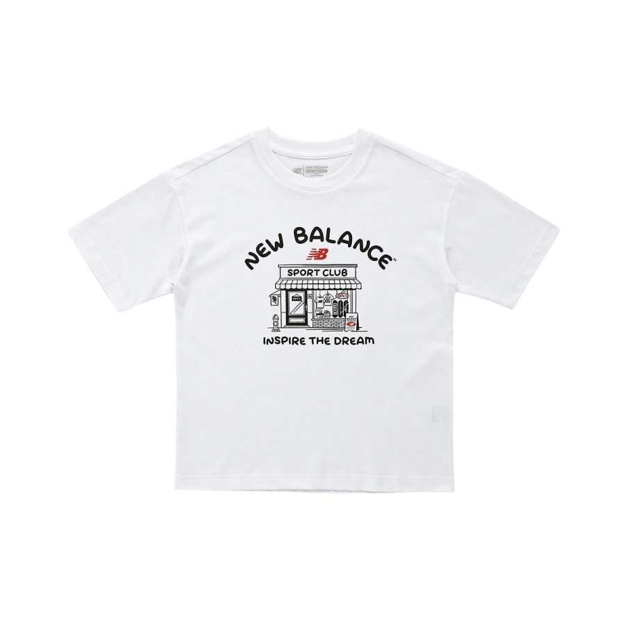 New Balance New Balance T Shirt White Children Aged 3 7 Years Old