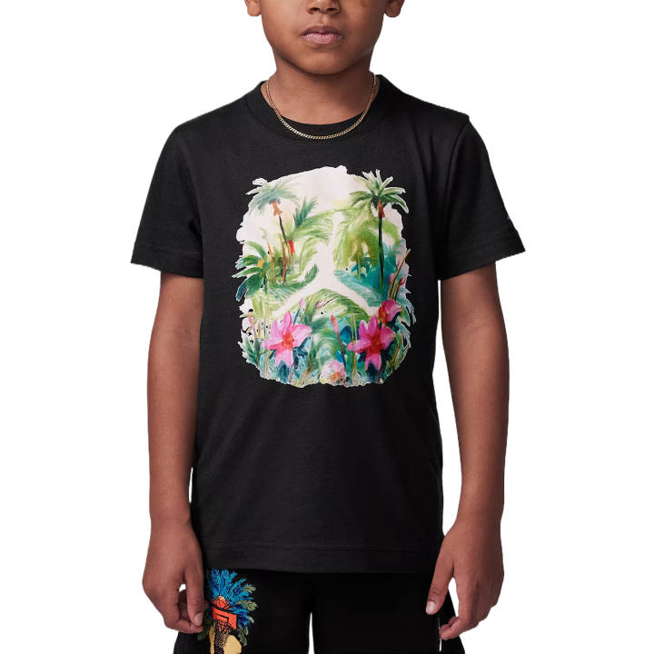 Jordan Jordan Flight EssentialJumpman T Shirt SS25 Black Children Aged 3 7 Years Old