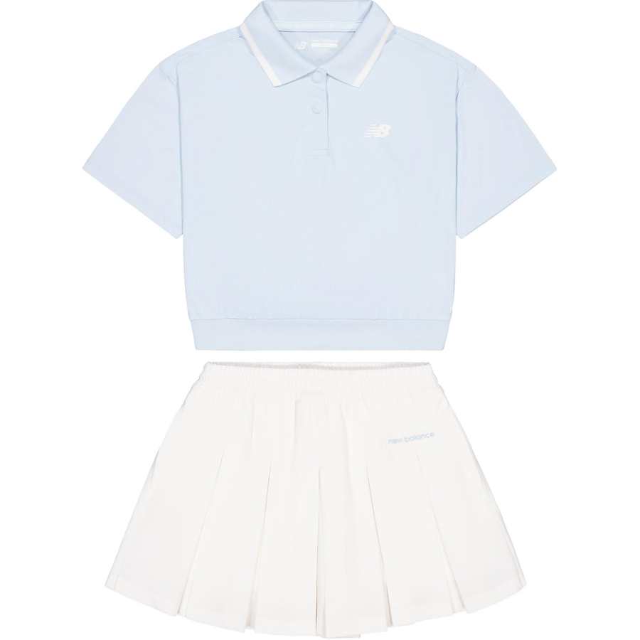 New Balance Teenagers New Balance Skirt Set Blue White