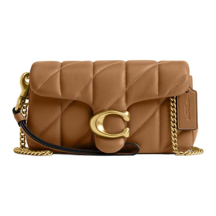 COACH Tabby Nappa Leather Crossbody Bag, Shoulder Bag Small Women's Mel Brown