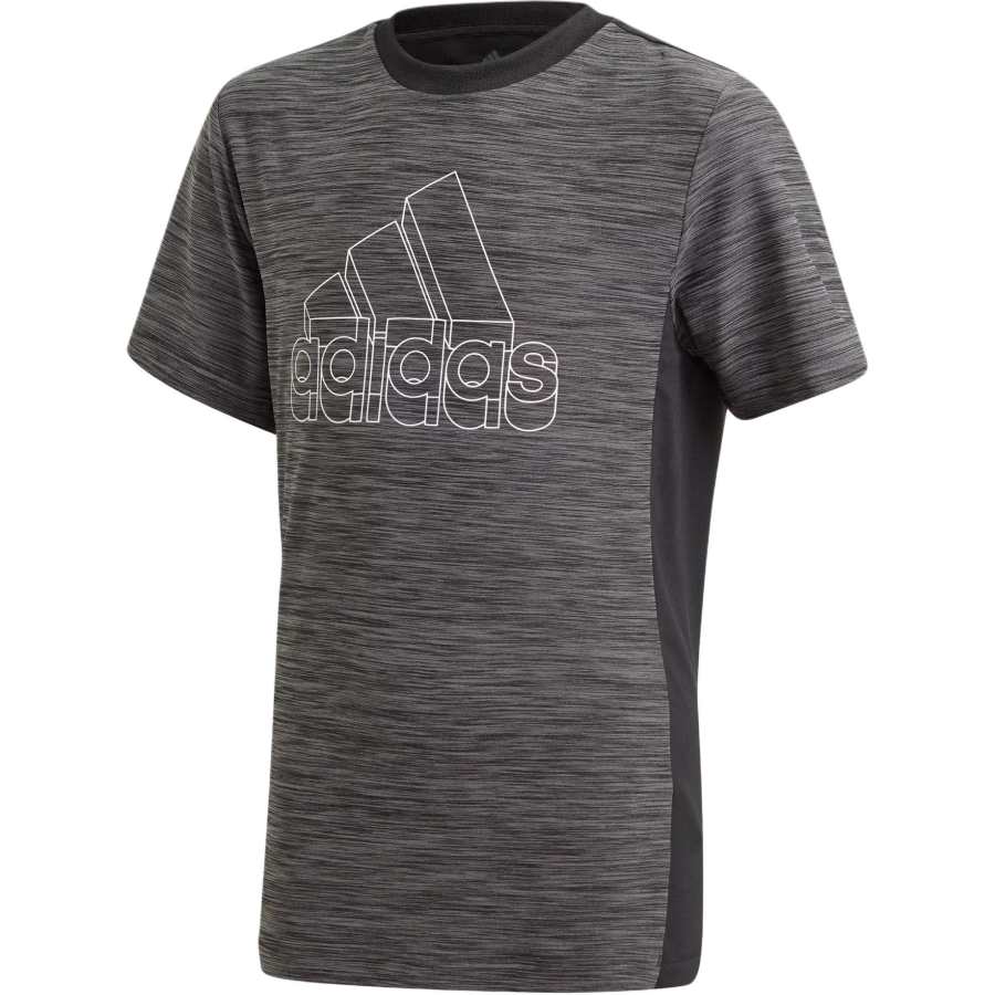 Adidas Adidas AEROREADY T Shirt Black Gray Children Aged 3 7 Years Old
