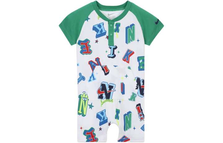 Nike Nike Kids' Apparel Tee Romper Coverall Baby Green