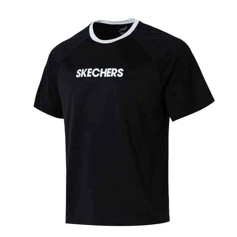 Skechers SS25 T Shirt Unisex Smoke Black