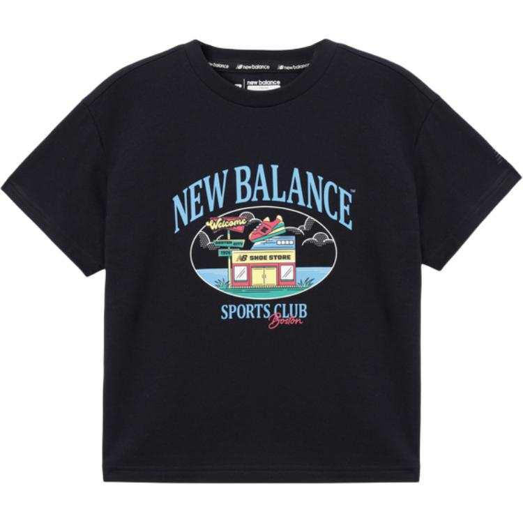 New Balance New Balance T Shirt Black Children Aged 3 7 Years Old