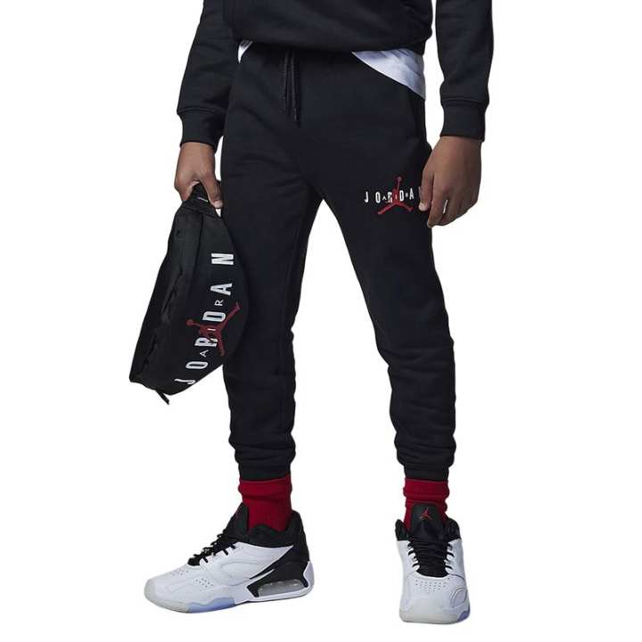 Nike Nike Knitted Sweatpants Letter Print Black Kids'