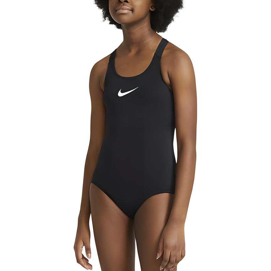 Nike Nike Fitted Kids' Swimsuit Teenagers Black/White