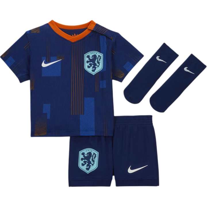 Nike Nike Kids Matching Sets Netherlands 2024 Stadium Away Vacuum Blue Infant And Toddler
