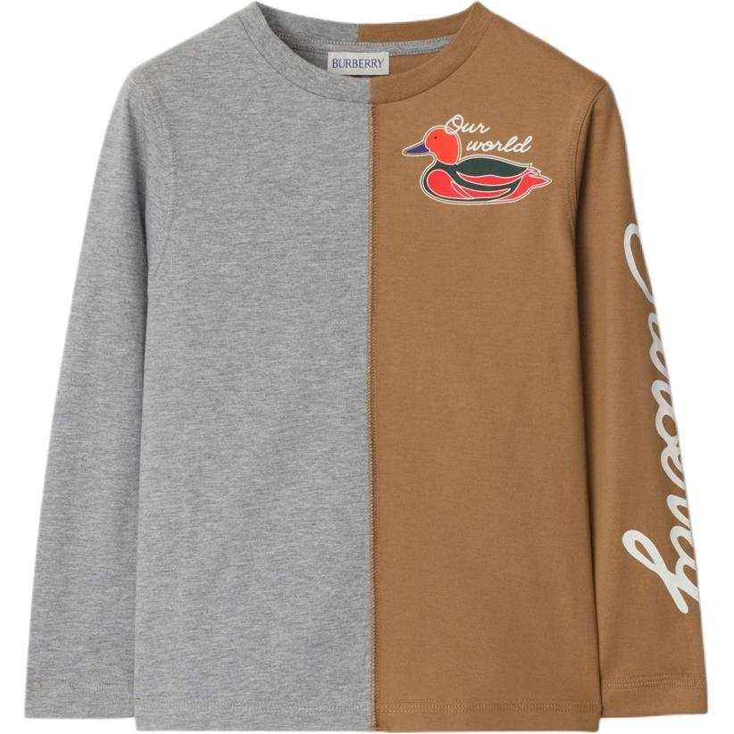 Burberry Kids T Shirts Crew Neck Moderate
