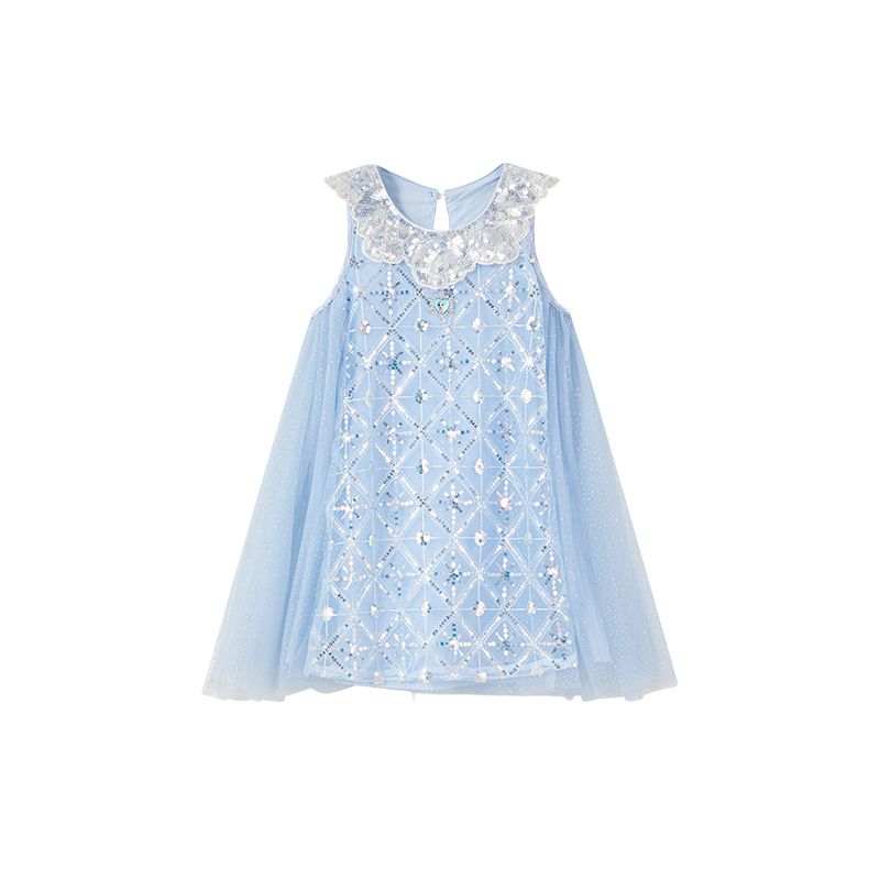 Disney Dress Frozen Summer Blue Children Aged 3 7 Years Old