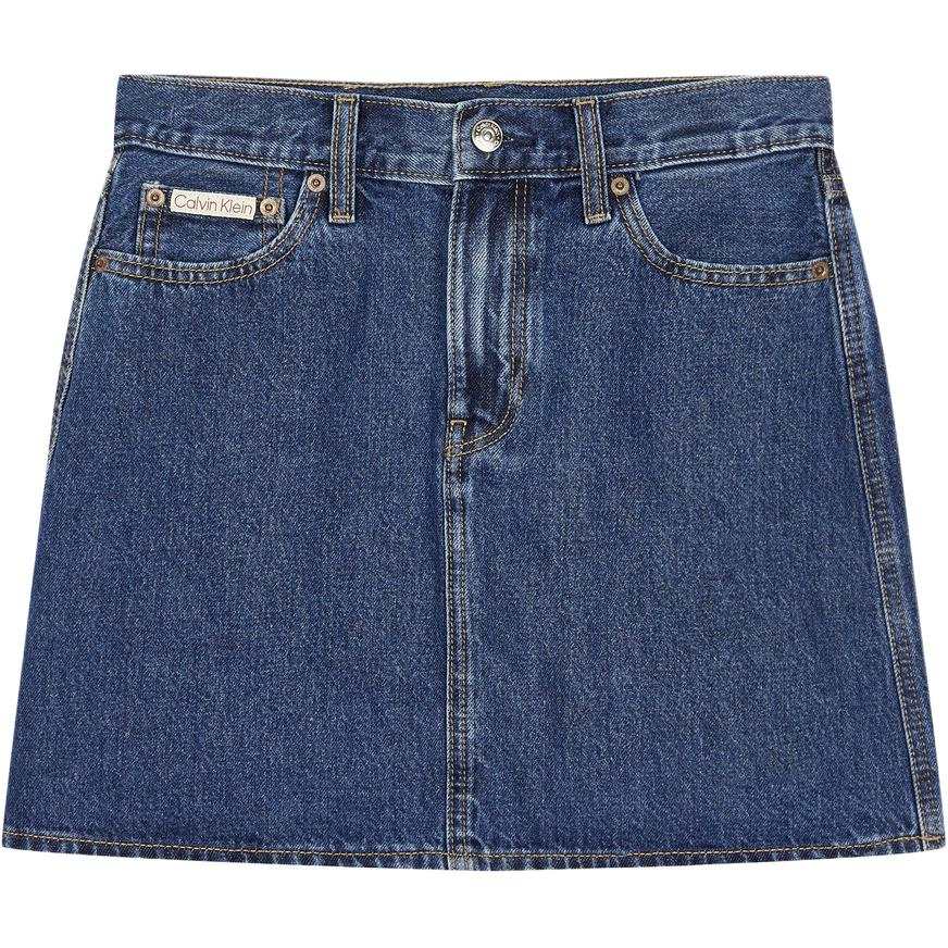 CALVIN KLEIN Denim Short Skirts Women's Dark Blue