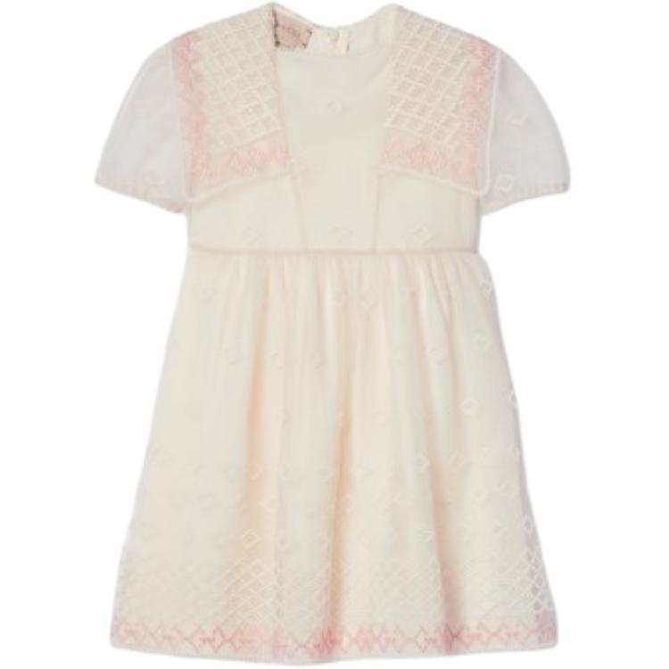 GUCCI Dress 2024 Pre Fall Collection Ivory White Kids'