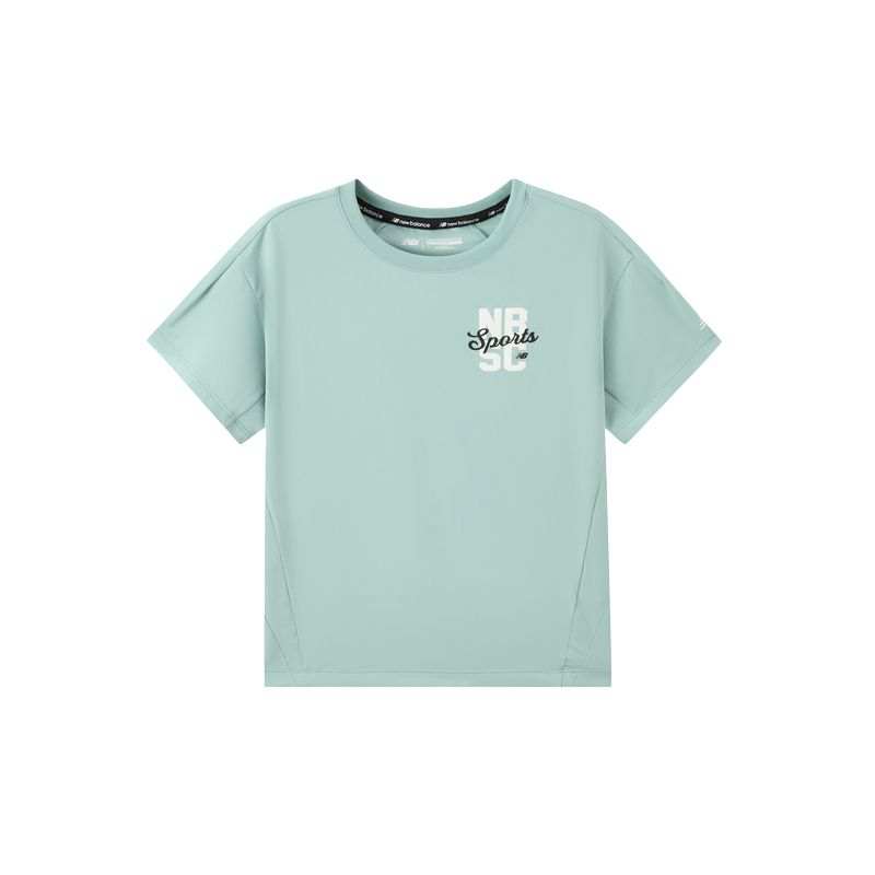 New Balance New Balance NBSC T Shirt Army Green Children Aged 3 7 Years Old