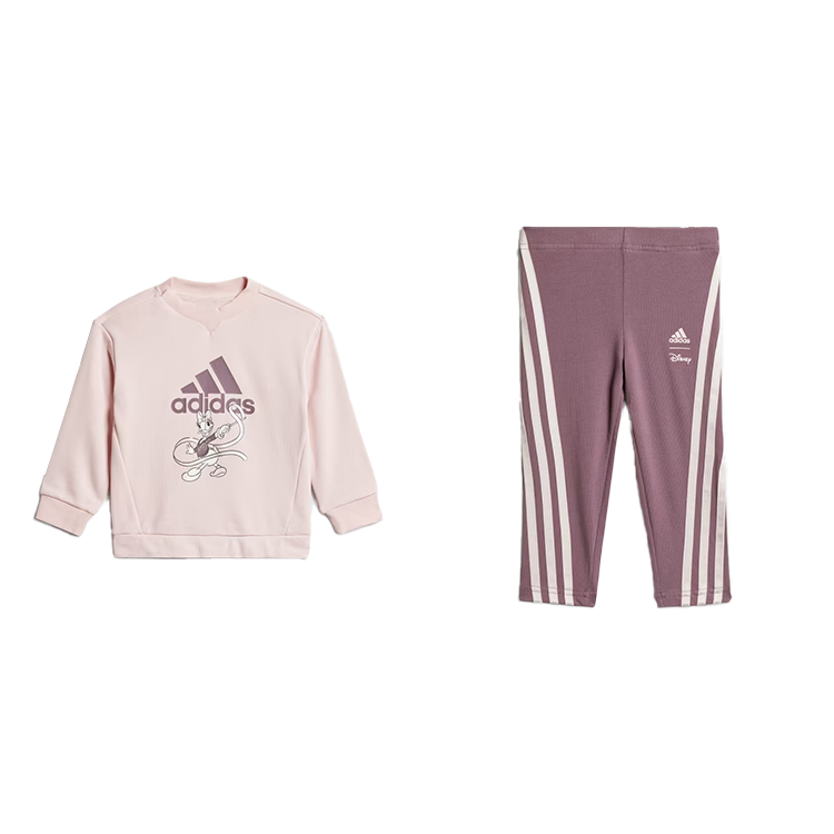Adidas Adidas Infant And Toddler Suit MINNIE And DAISY JOGGERS Sand Pink/Dark Shadow Fig Infant And Toddler
