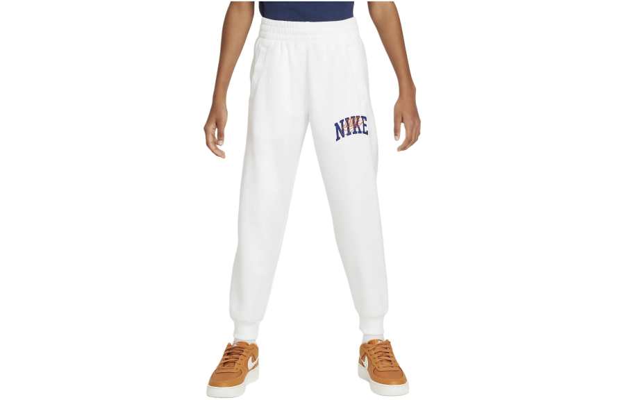 Nike Nike Knitted Sweatpants Sportswear Club Fleece White Kids'