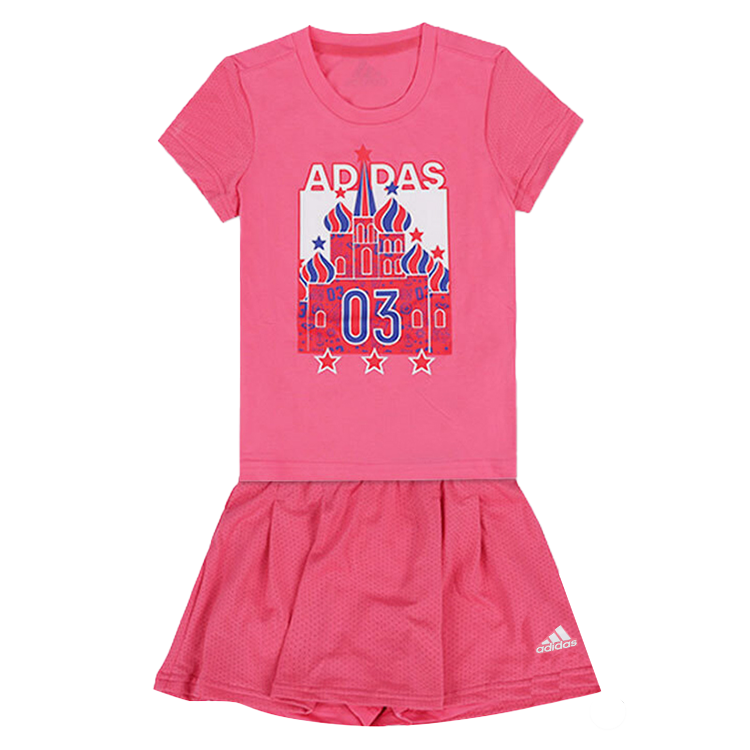 Adidas Children Aged 3 7 Years Old Adidas Skirt Set Pink