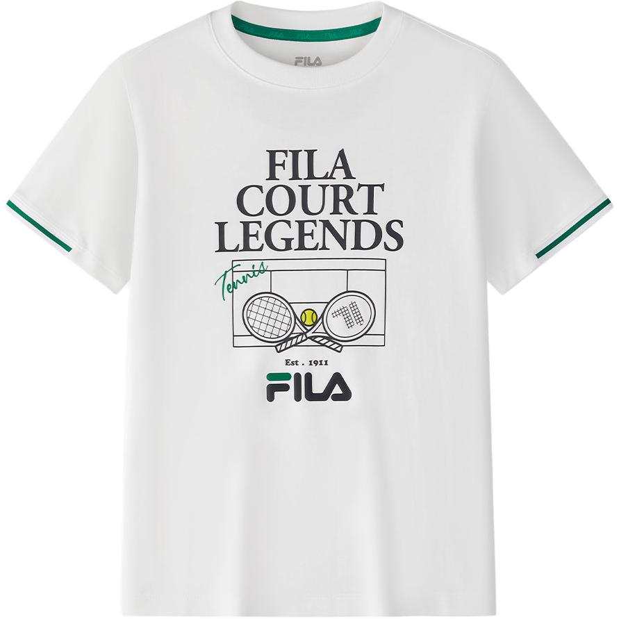 FILA KIDS T Shirt Jade White Teenagers