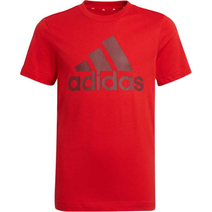 Adidas Adidas ESSENTIALS T Shirt Bright Red Children Aged 3 7 Years Old