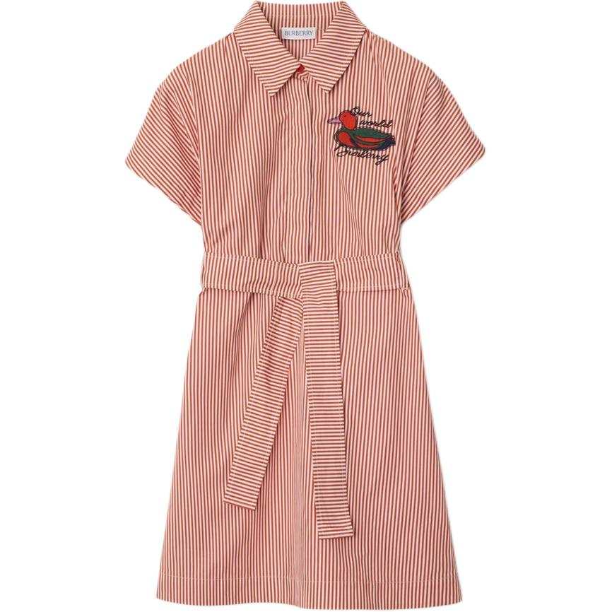Burberry Dress Dark Orange Kids'