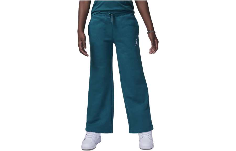 Jordan Jordan Knitted Sweatpants Kids' Apparel Icon Play Wide Leg Pants Industrial Blue Kids'