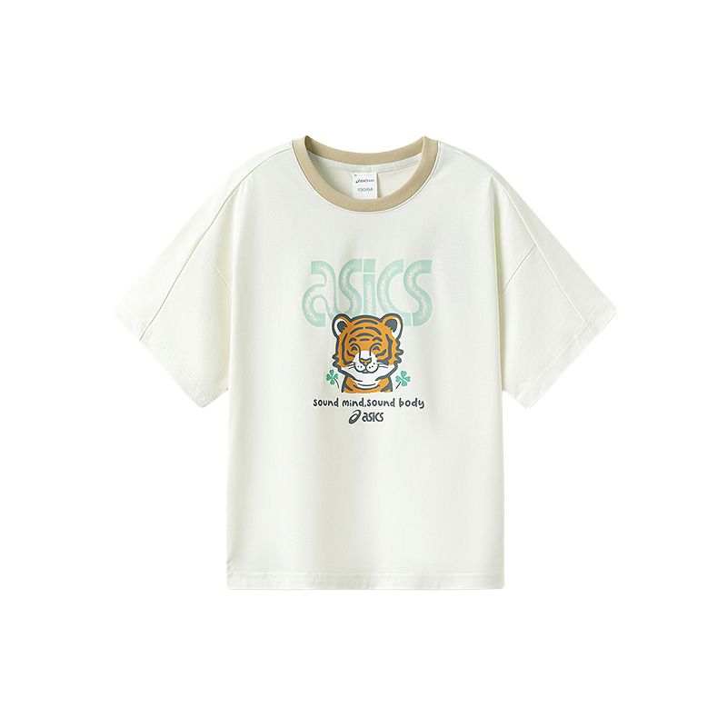ASICS Urban Trendy T Shirt Ecru Kids'
