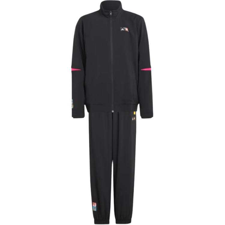 Adidas Adidas Casual Sportswear Black/True Red/Yellow Teenagers