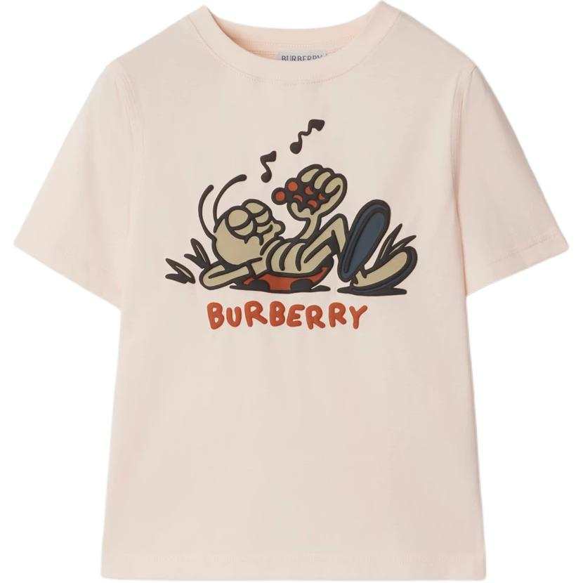 Burberry T Shirt Light Cameo Brown Kids'