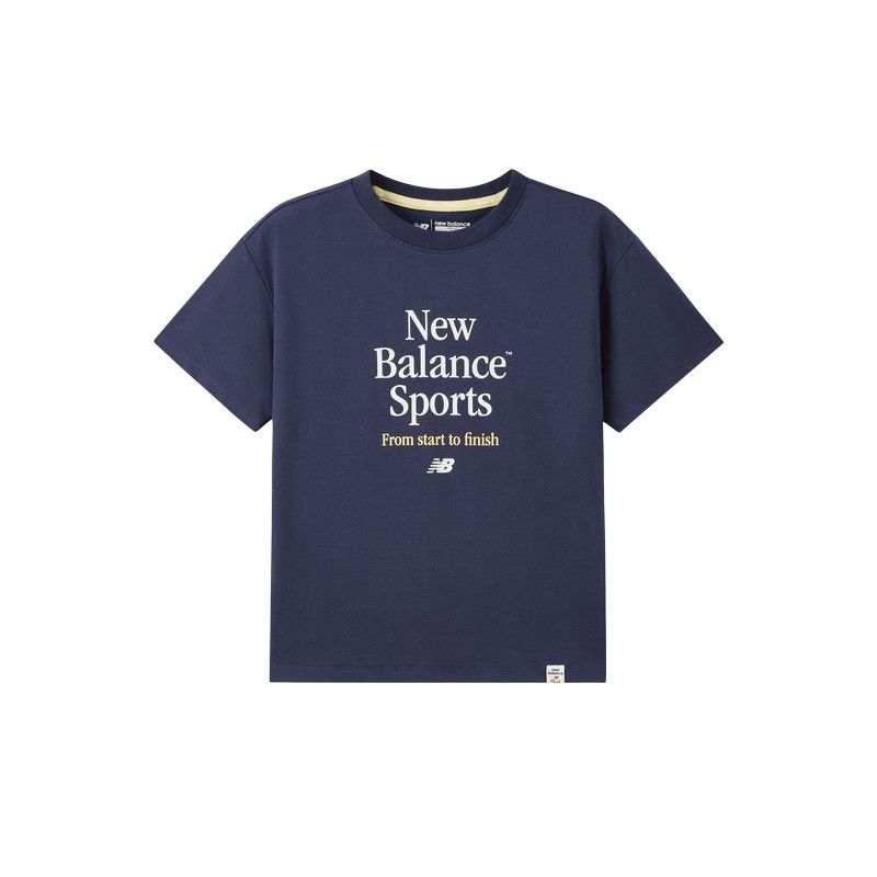 New Balance New Balance T Shirt Navy Blue Children Aged 3 7 Years Old