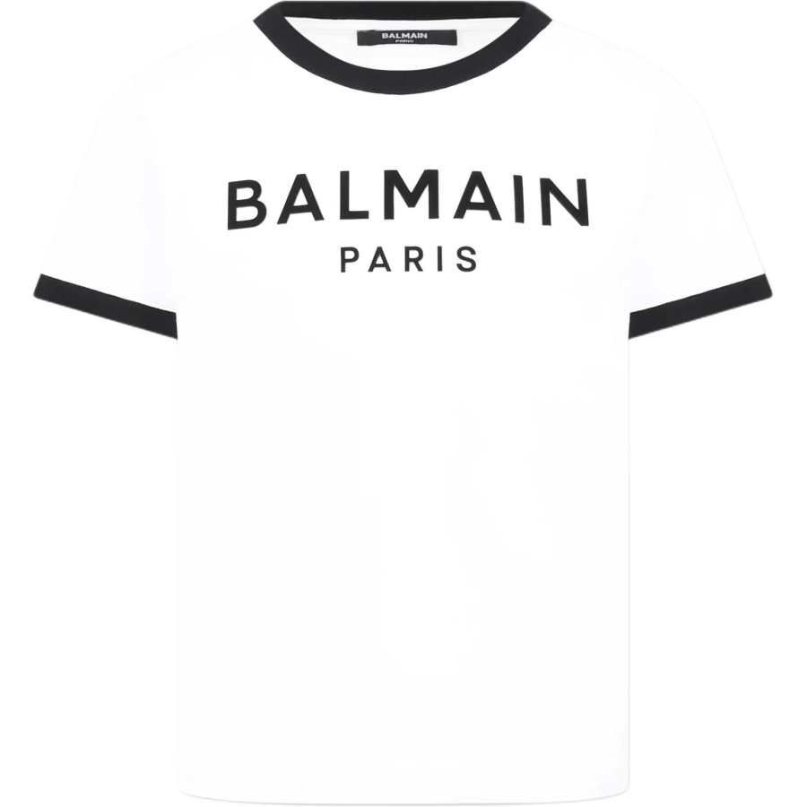 BALMAIN BALMAIN T Shirt SS25 White Kids'