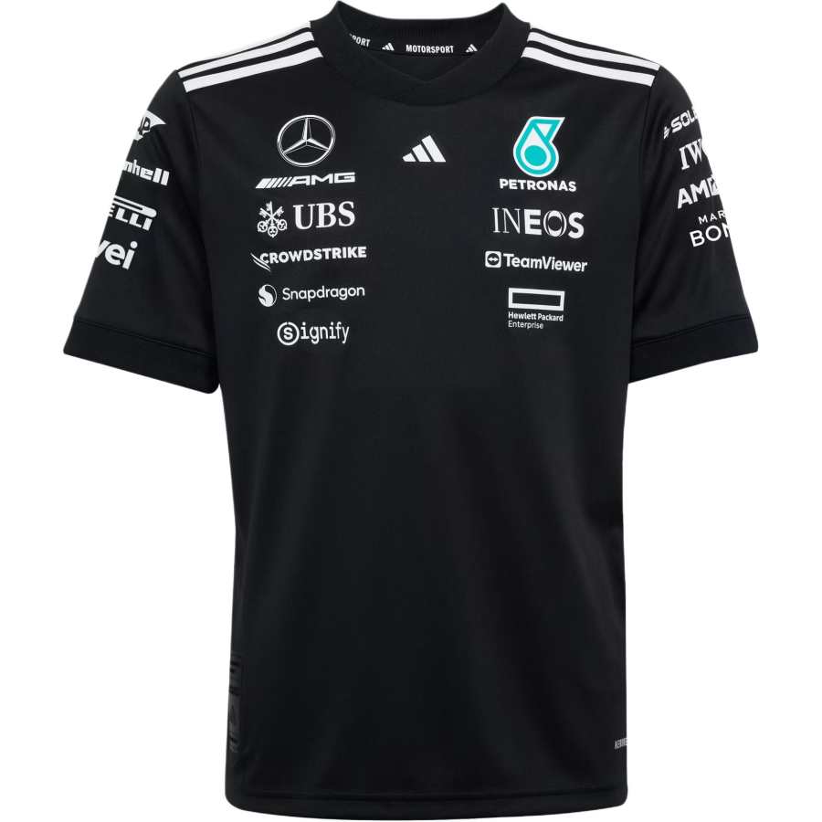Adidas Adidas x MERCEDES AMG PETRONAS F1 TEAMAEROREADY T Shirt SS25 Black Teenagers