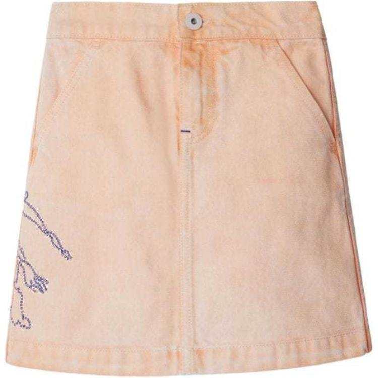 Burberry SS24 Moderate Skirt Kids' Peach Orange