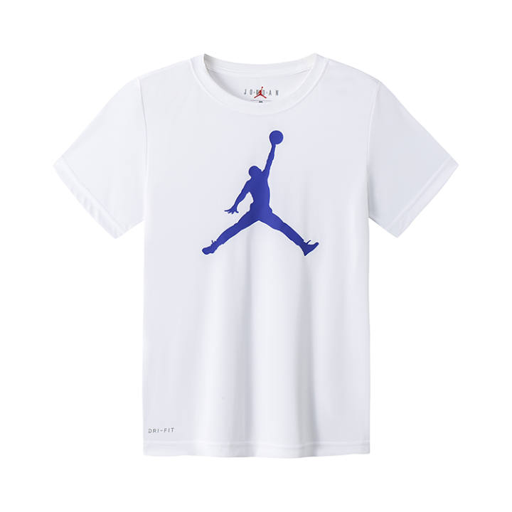 Jordan Jordan T Shirt White/Marina Blue Kids'