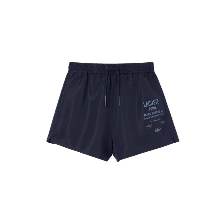 LACOSTE Sports Shorts Women's Moderate Straight Fit Pants