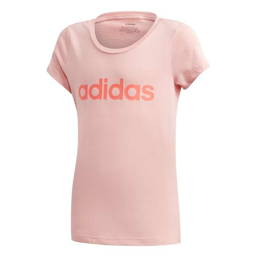 Adidas Adidas ESSENTIALS T Shirt Junior Linear Neon Pink/Signal Pink Kids'