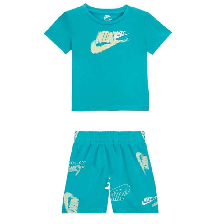 Nike Nike Casual Sportswear Blue Green Infant And Toddler