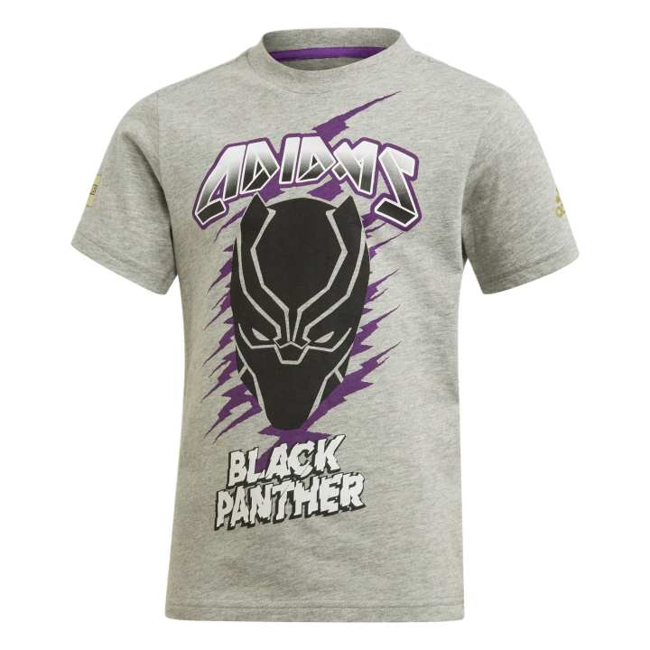 Adidas Adidas x MARVEL/, T Shirt Medium Heather Gray/Purple Children Aged 3 7 Years Old