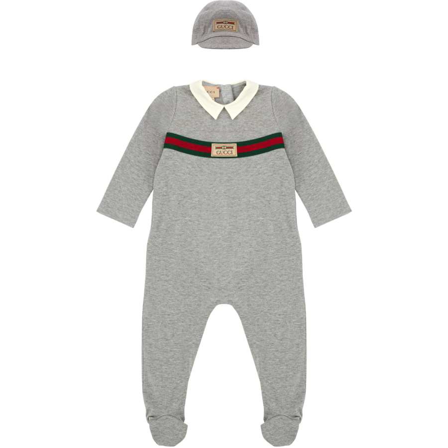 GUCCI Jumpsuit Gray Infant And Toddler