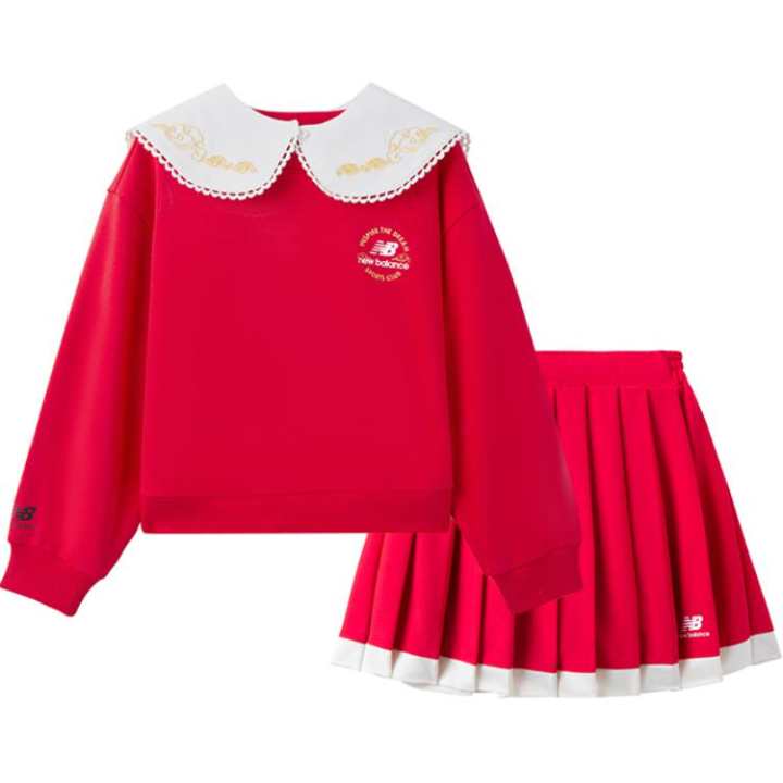 New Balance New Balance Grade School Two Piece Skirt Sets Ruffle Collar Moderate Short