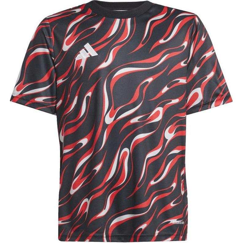Adidas Adidas T Shirt AEROREADY FW24 Black/Red Children Aged 3 7 Years Old