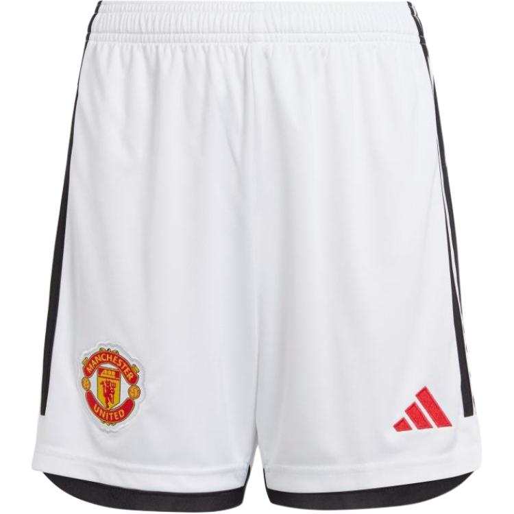 Adidas Adidas MANCHESTER UNITED 23/24 HOME SHORTS KIDS Shorts Teenagers White