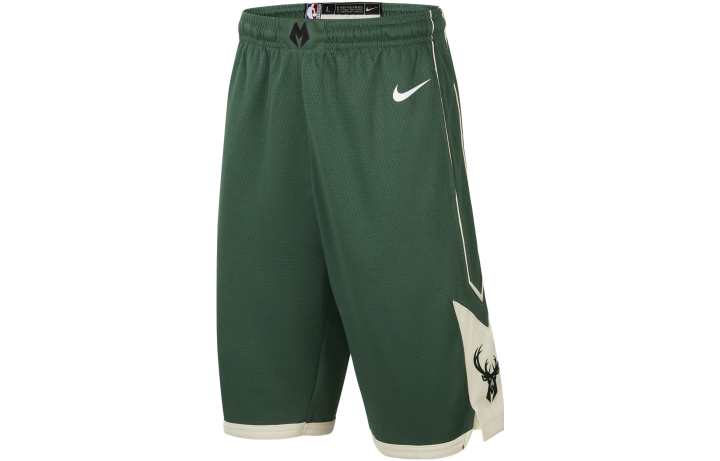 Nike Nike Kids' Apparel NBA Milwaukee Bucks Icon Edition Kids Shorts Kids' Olive Green