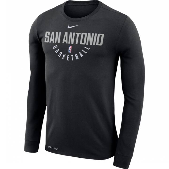Nike Nike Dri Fit San Antonio Spurs T Shirt Black Unisex