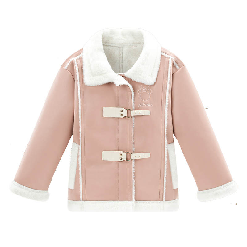 Disney Kids Parka Coats Lapel Thickened And Fleece Lined